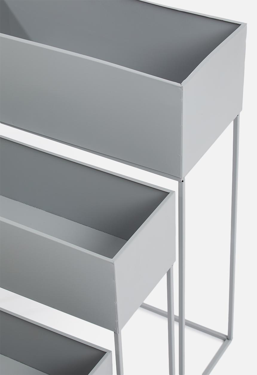 H&S - Maxwell planter set of 3 - light grey