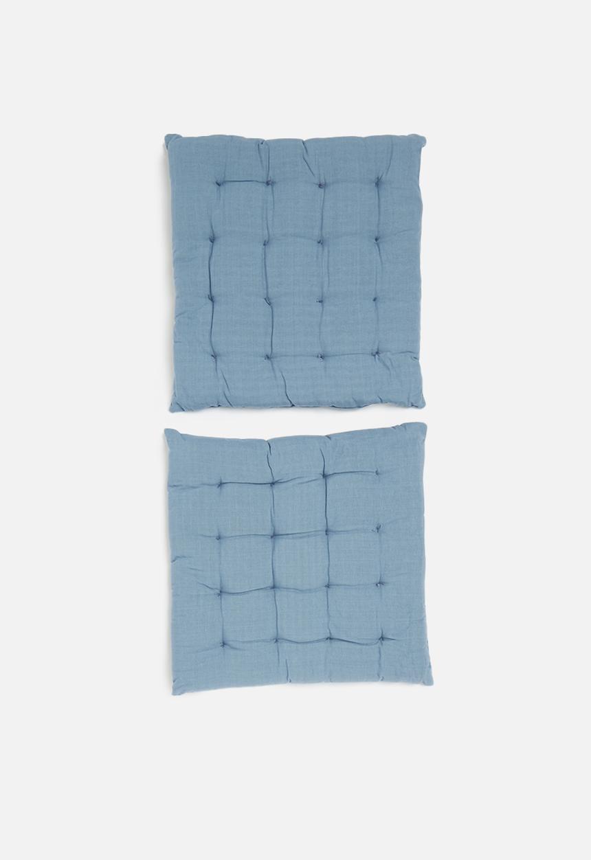 H&S - Essential seat cushion set of 2 - blue