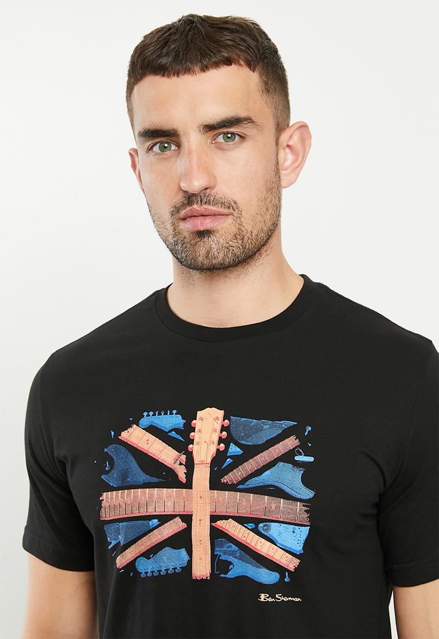 Ben Sherman - Flag tee - black