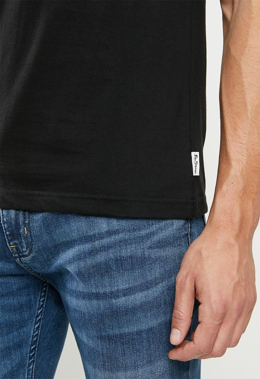 Ben Sherman - Flag tee - black