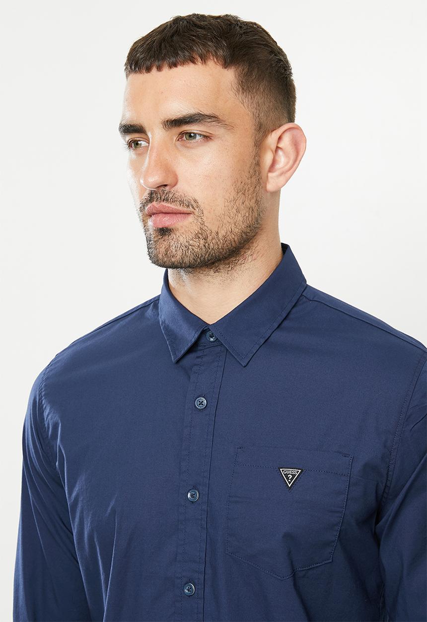 GUESS - Guess core poplin shirt - navy