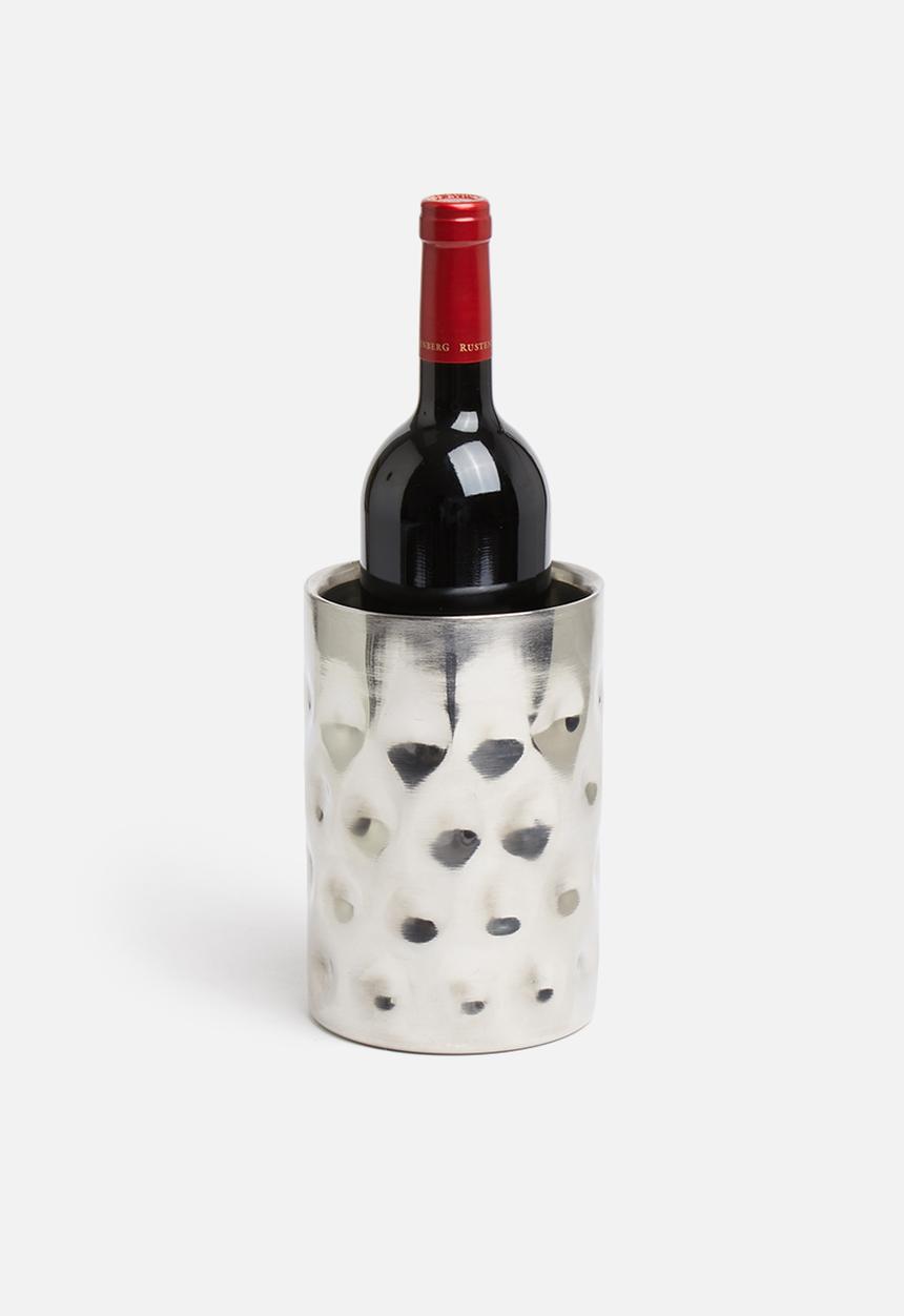 Excellent Houseware - Hammered wine cooler - silver