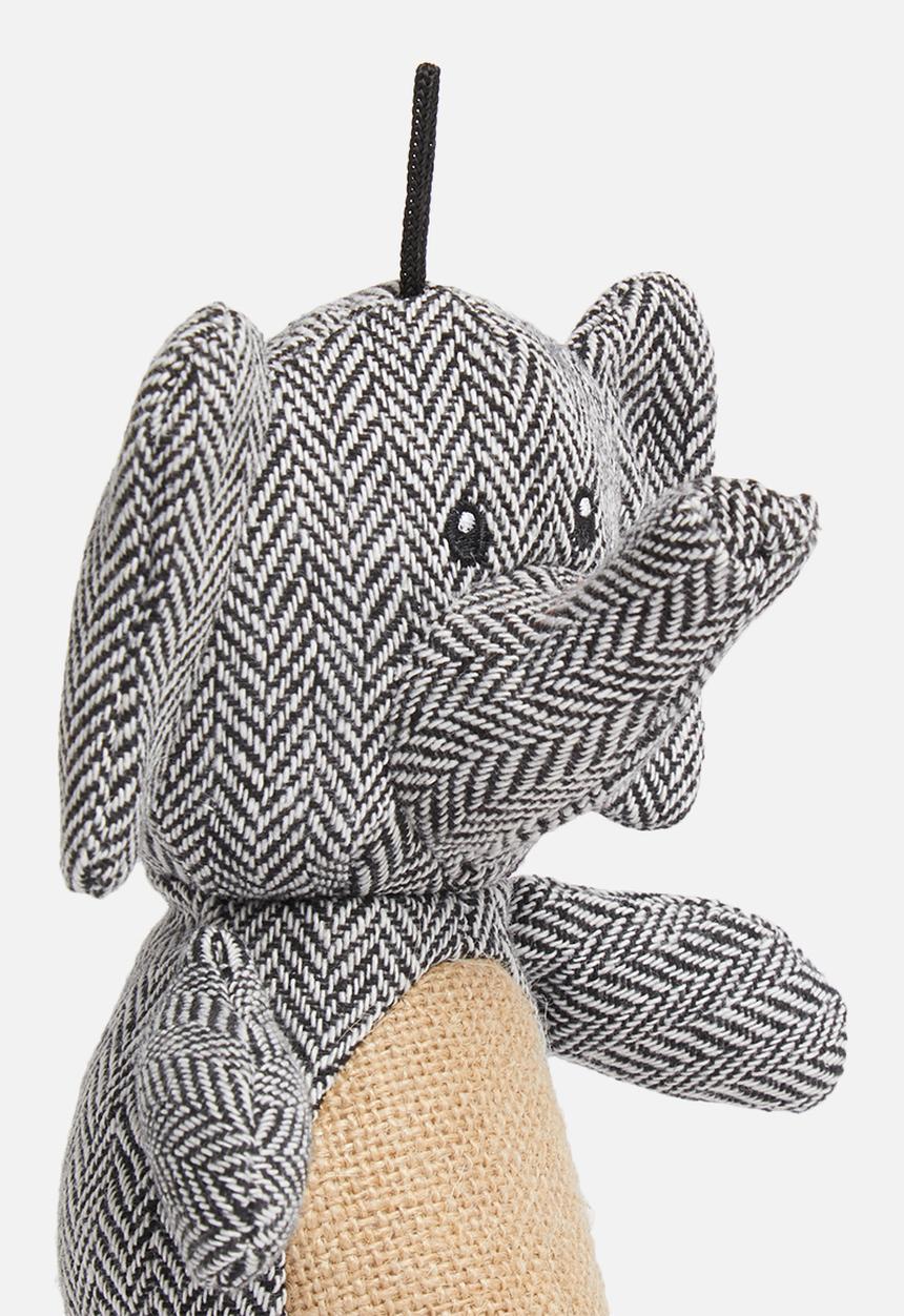 Pet Collection - Ellie Dog Toy - Black & White