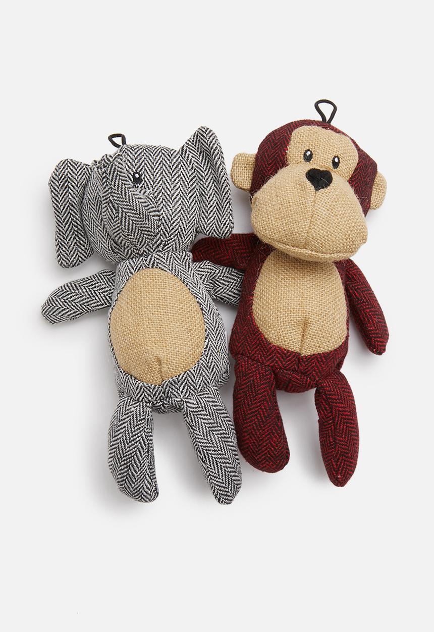 Pet Collection - Ellie Dog Toy - Black & White
