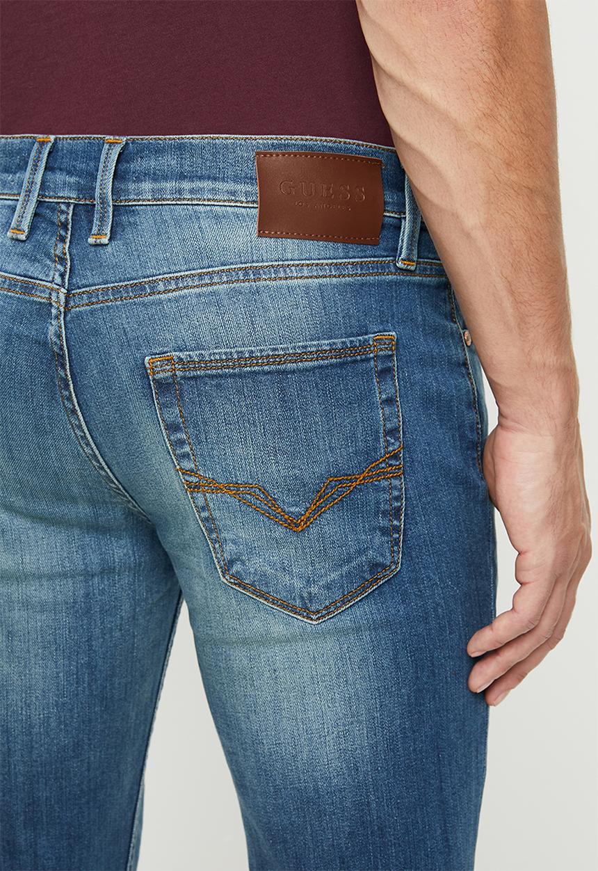 GUESS - Slim straight leg jeans - light blue