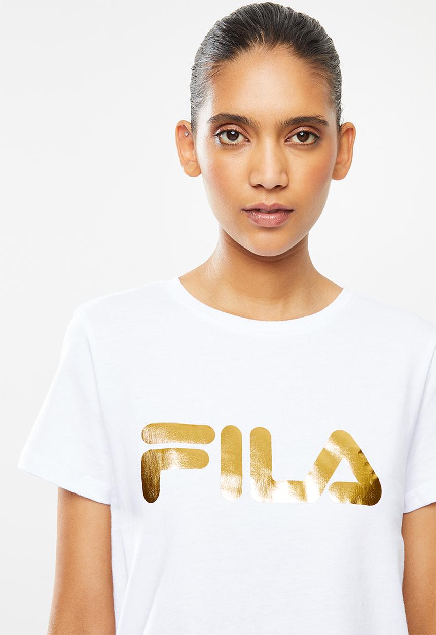 FILA - Deckle gold T-shirt - white