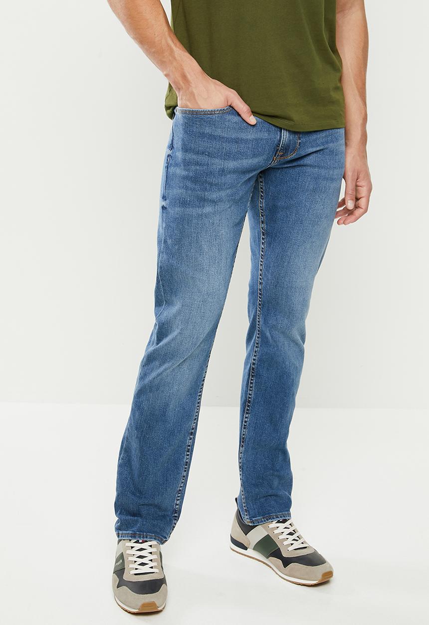 GUESS - Mid wash slim straight - mid blue