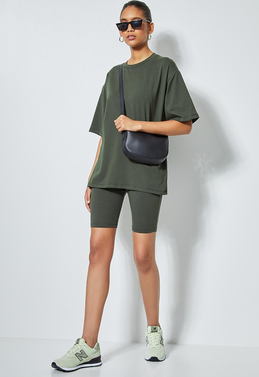 Superbalist - Longline T-shirt - fatigue