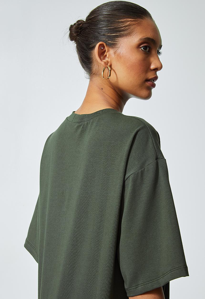 Superbalist - Longline T-shirt - fatigue