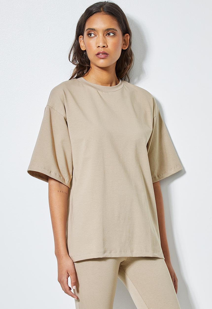 Superbalist - Longline T-shirt - mocca