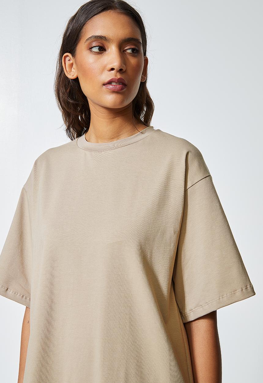 Superbalist - Longline T-shirt - mocca