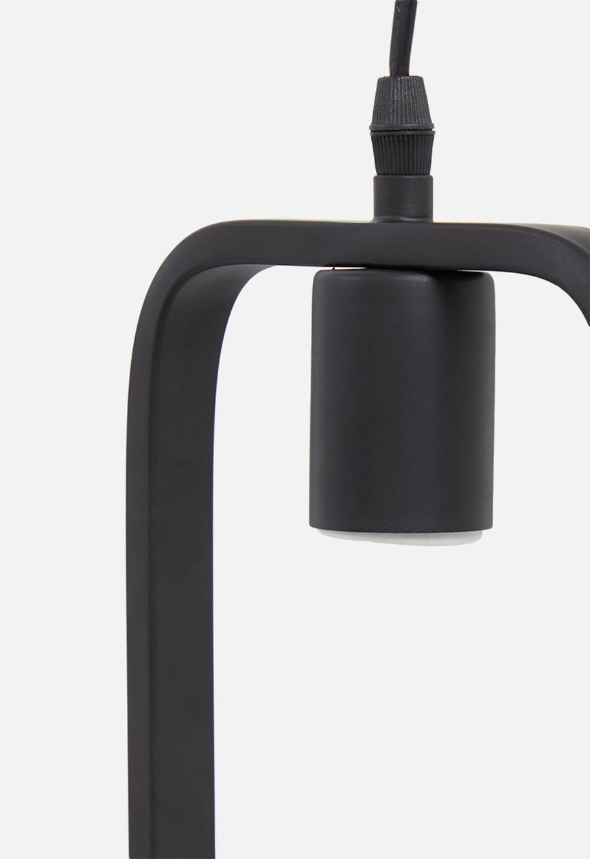 Sixth Floor - Radius rectangle pendant - black
