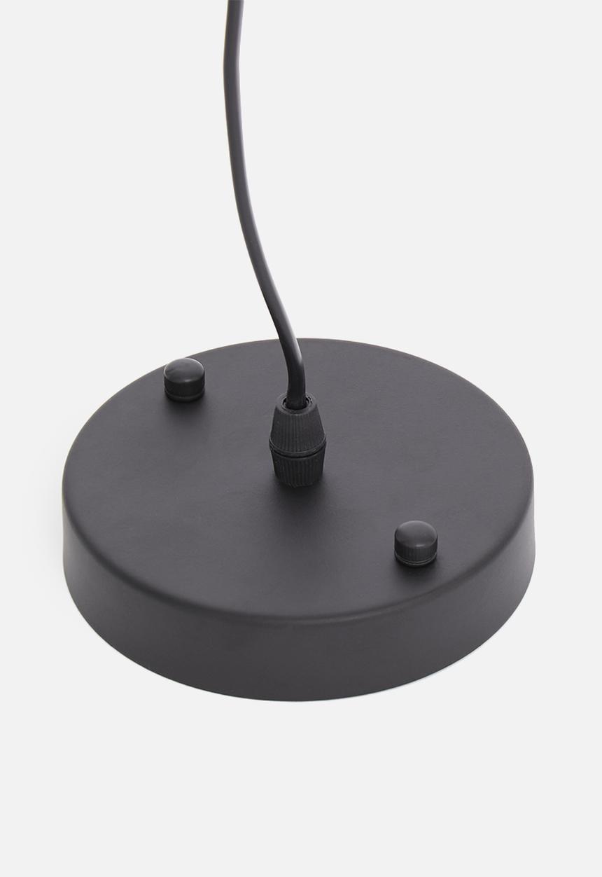 Sixth Floor - Radius rectangle pendant - black