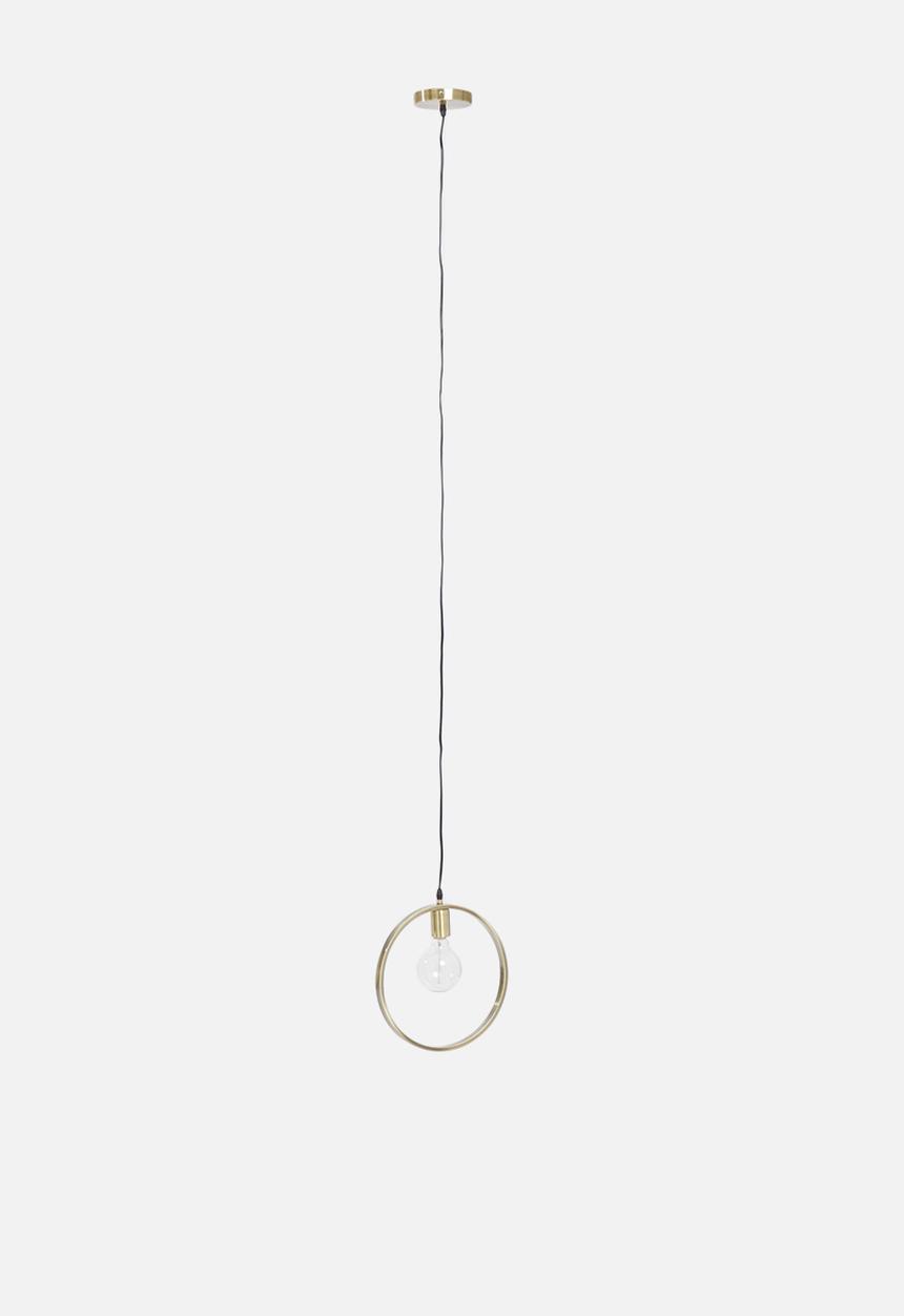 Sixth Floor - Brass circle pendant - brass