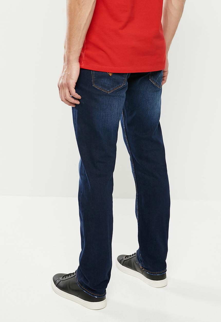 GUESS - Dark wash slim straight - mid blue