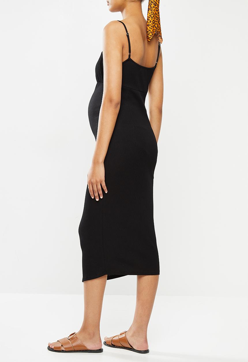 Glamorous - Maternity Midi bodycon - black black