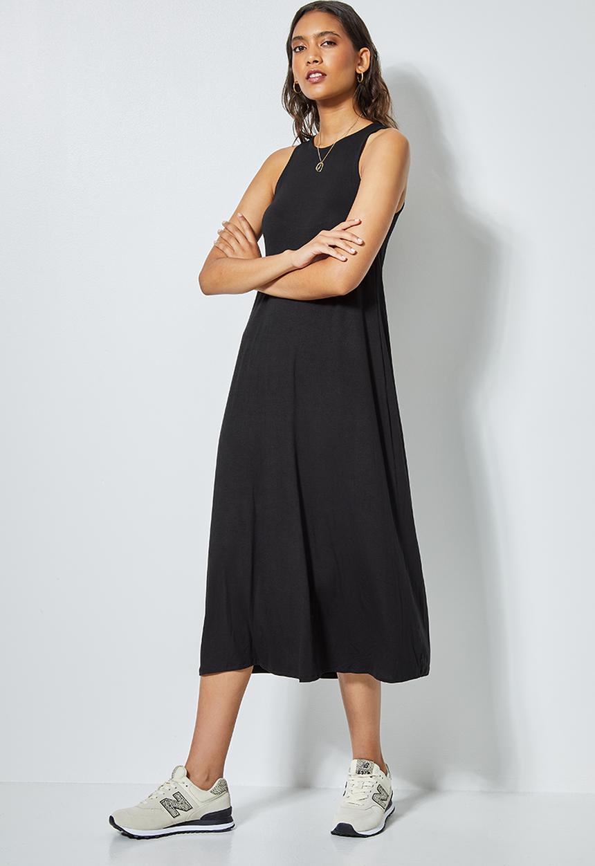 Superbalist - Trapeze vest dress- black