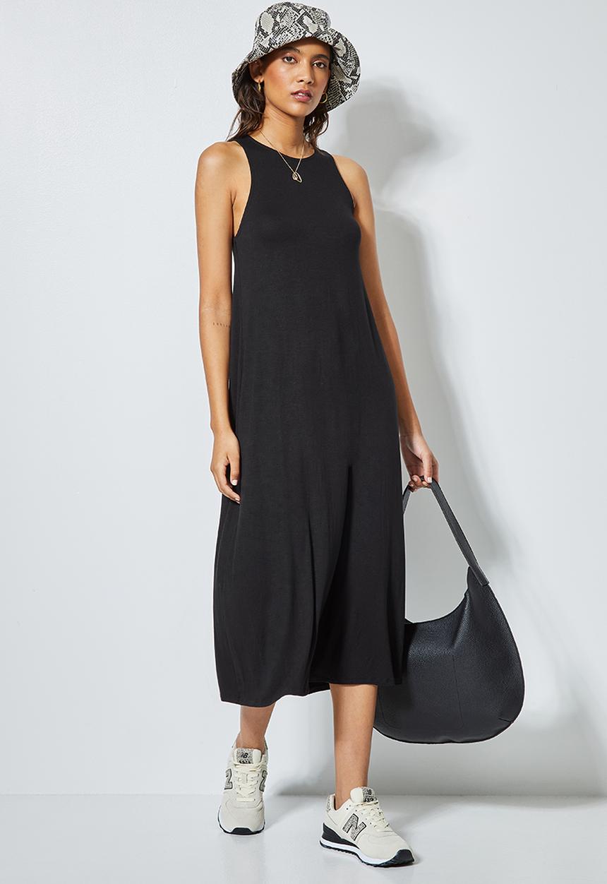 Superbalist - Trapeze vest dress- black