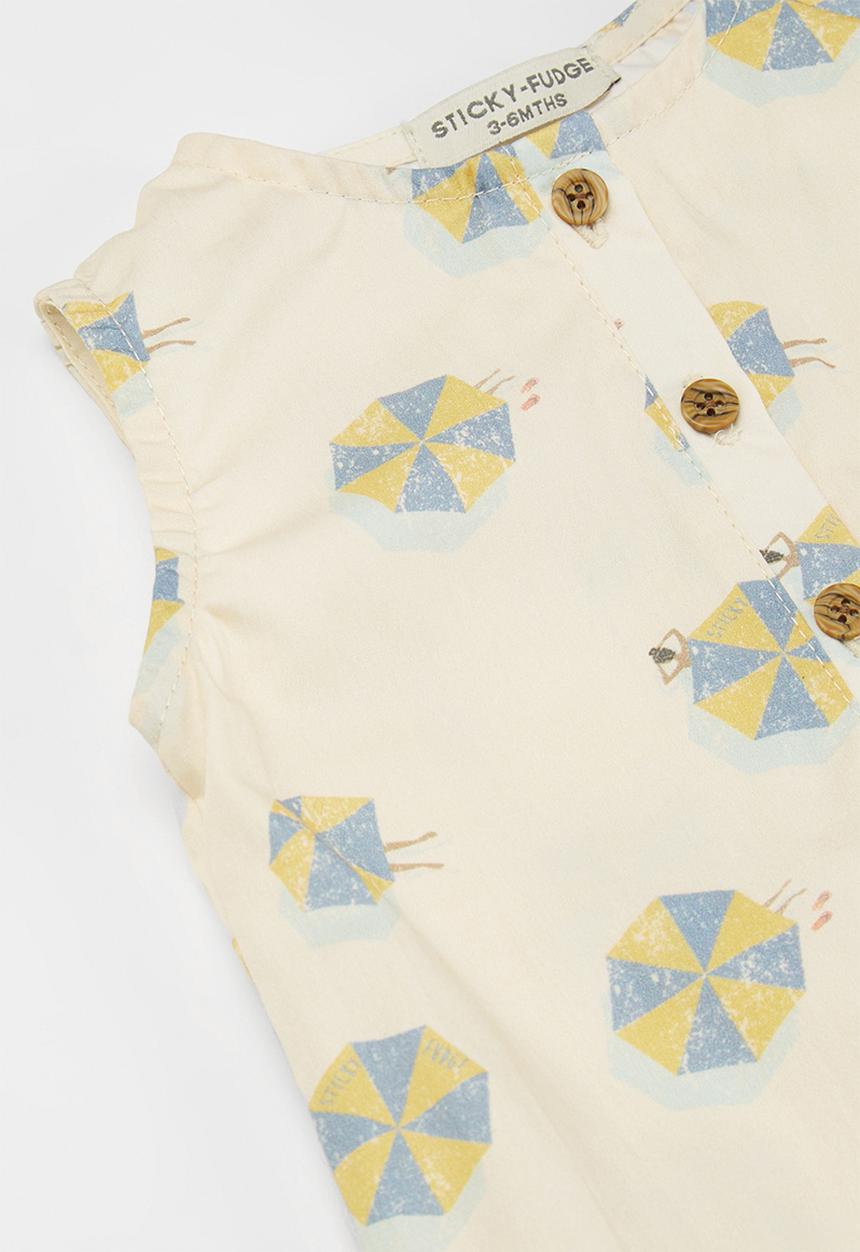 Sticky Fudge - Umbrella's romper - multi