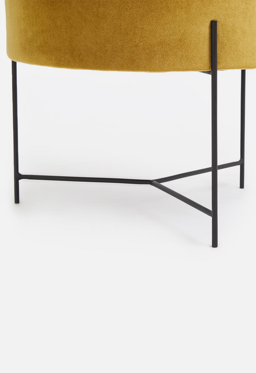 Sixth Floor - Match stick ottoman - mustard