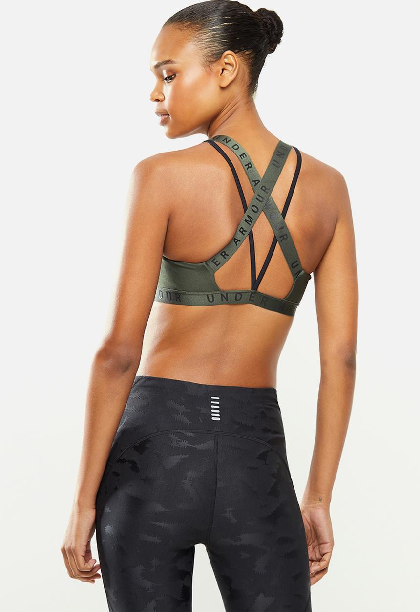 Under Armour - Wordmark strappy sportlette - green