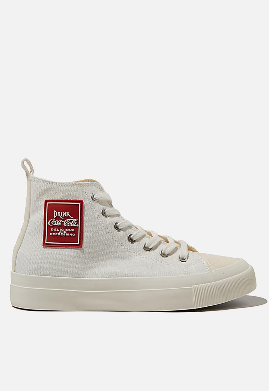 Cotton On - Coca cola britt retro high top - white