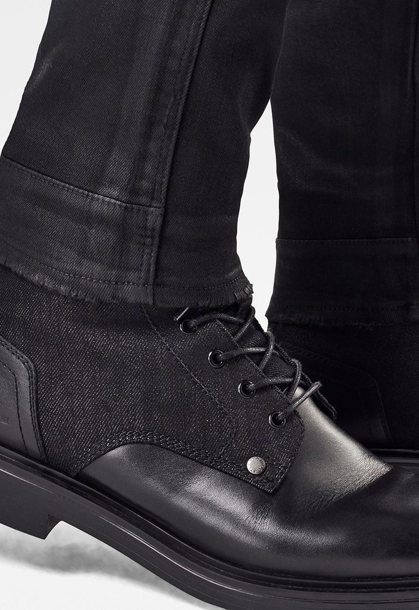 G-STAR - 5620 3d zip knee skinny-elto nero black superstretch - black