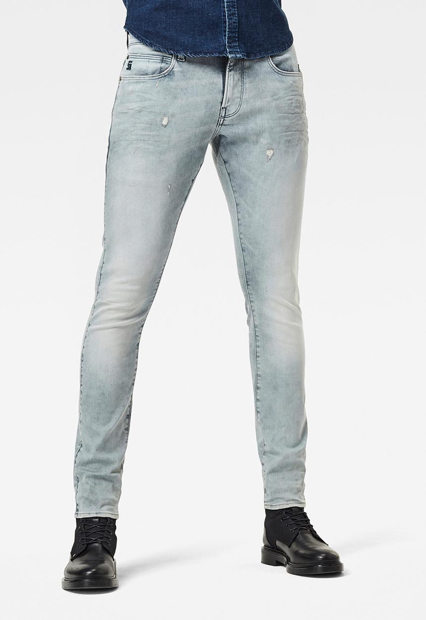 G-STAR - Lancet skinny-wess grey superstretch - blue