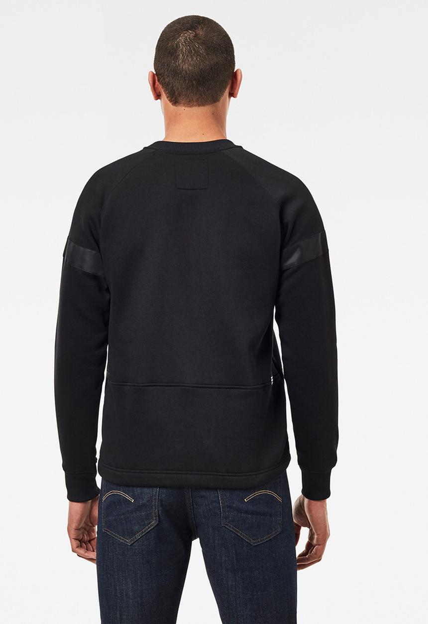 G-STAR - Prisoner mix r sw long sleeve top - black