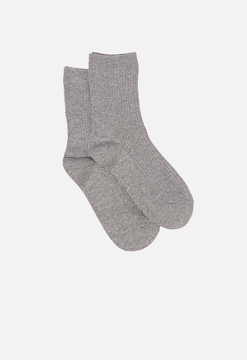 Cotton On - Sparkle sock - grey marle