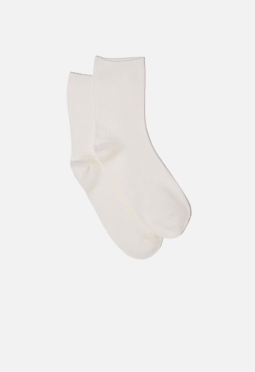 Cotton On - Sparkle sock - white