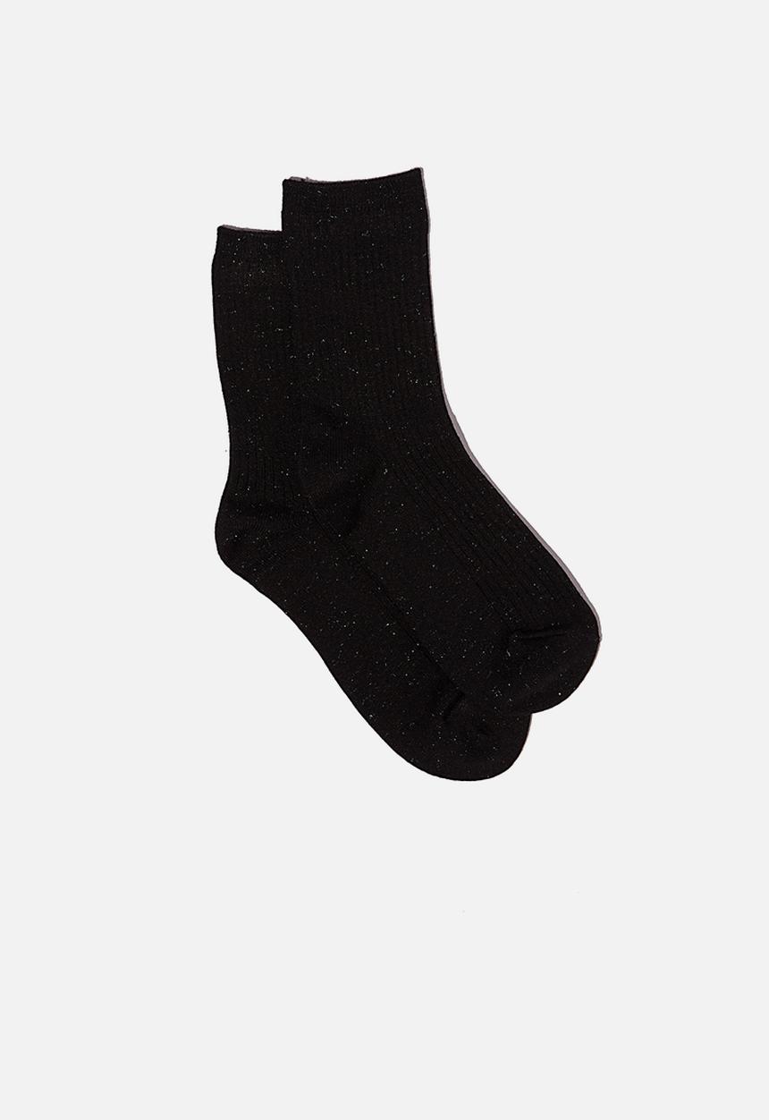 Cotton On - Sparkle sock - black