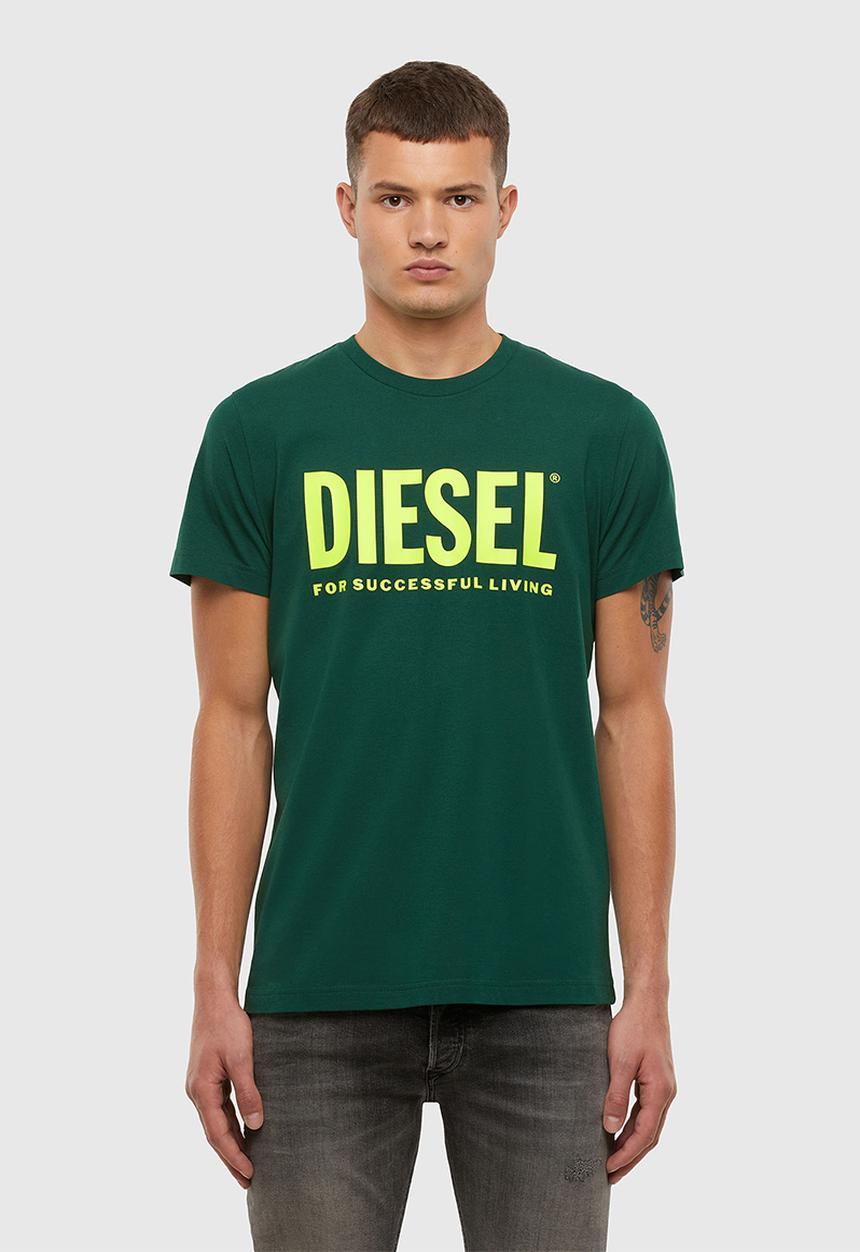 Diesel  - T-diego-logo T-shirt - green