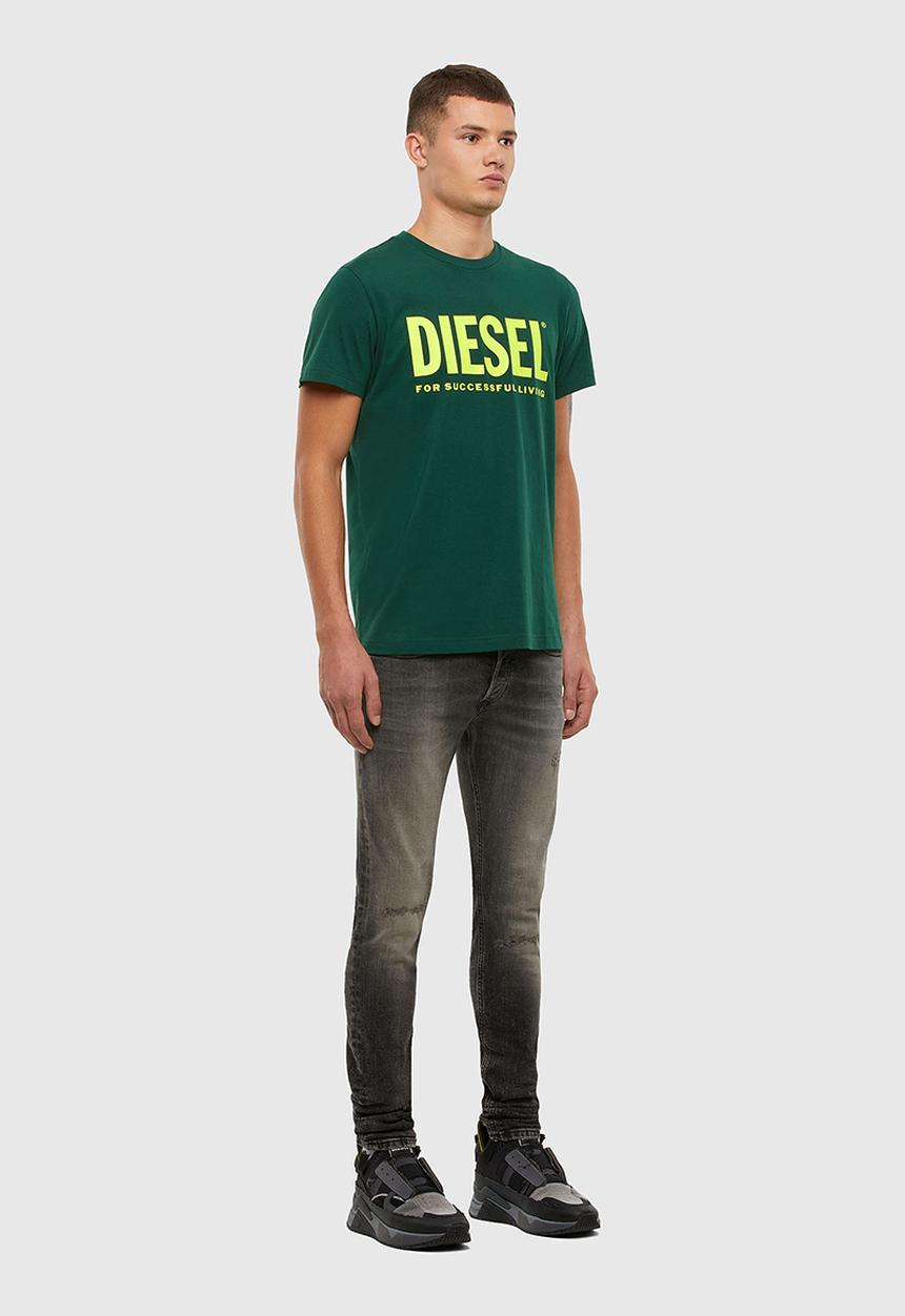 Diesel  - T-diego-logo T-shirt - green