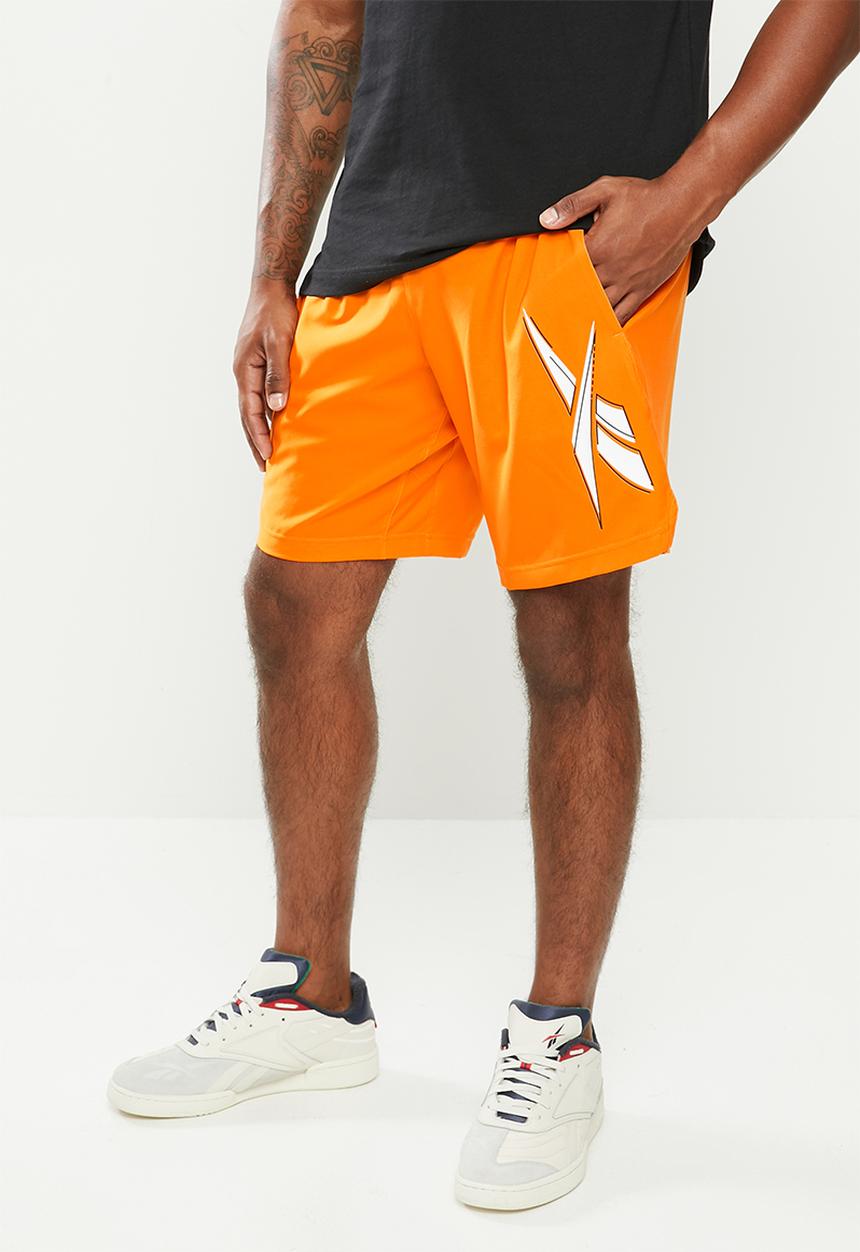 Reebok - Wor woven graphic shorts - orange
