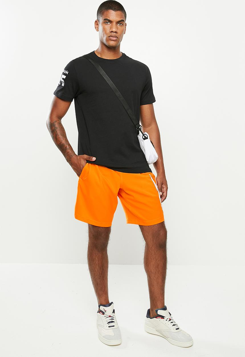 Reebok - Wor woven graphic shorts - orange