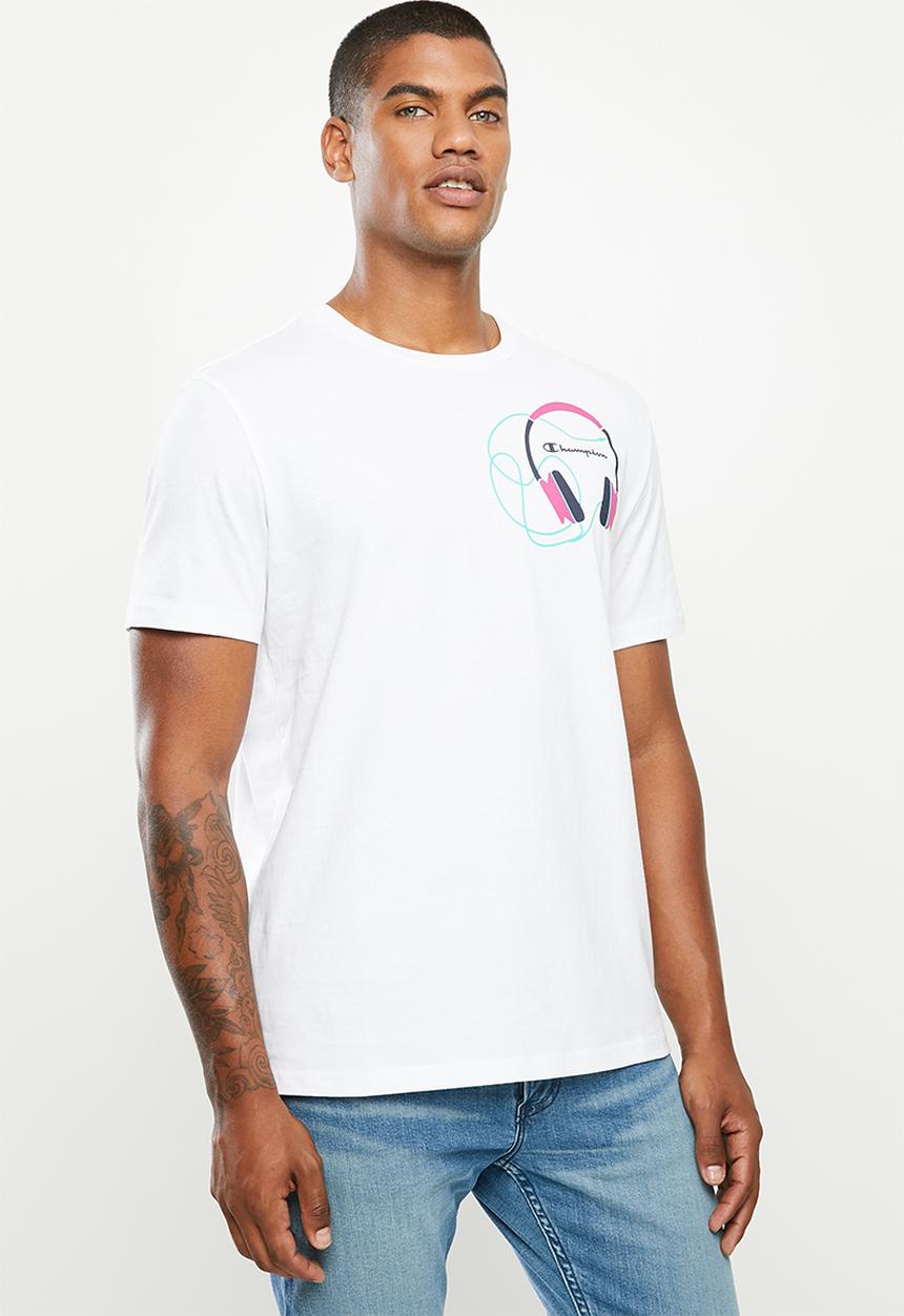 Champion - Chest logo crew neck T-shirt - white