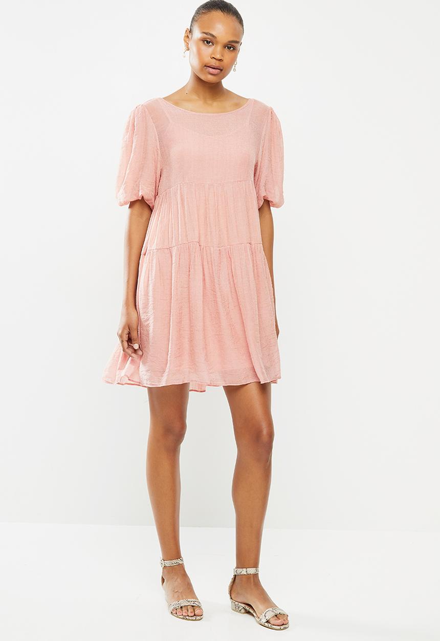 MILLA - Babydoll mini dress - pink