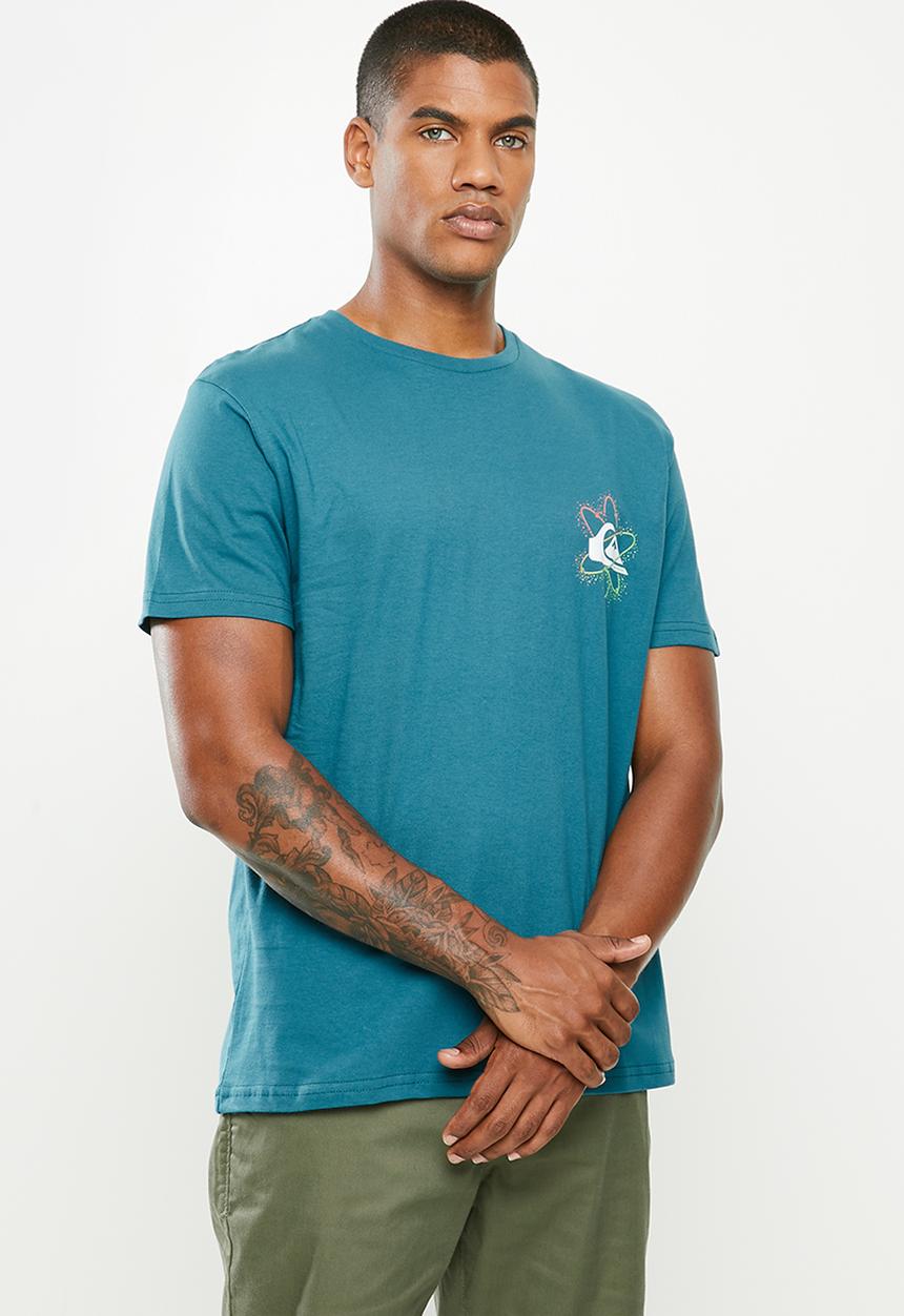 Quiksilver - Cosmic sunset short sleeve tee - blue