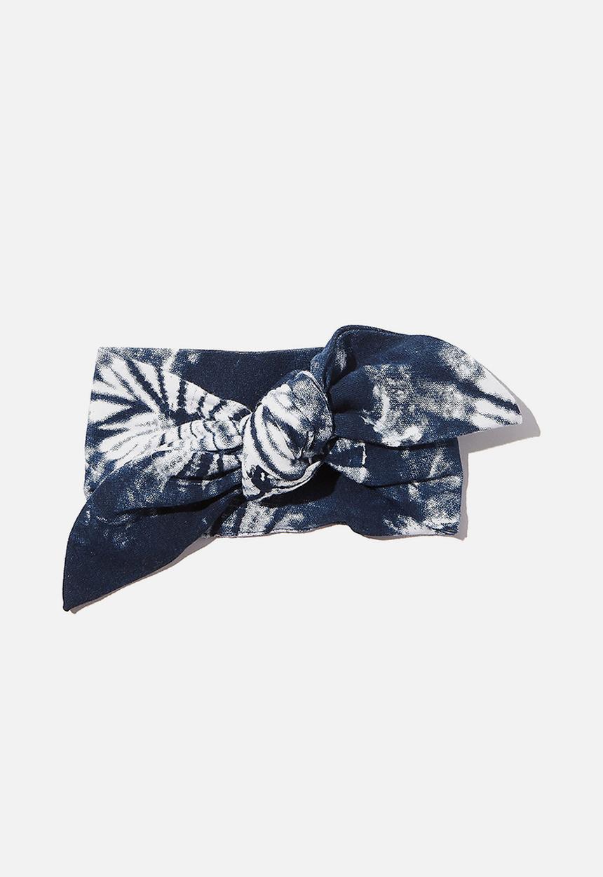 Cotton On - The tie headband - navy blazer/tie dye