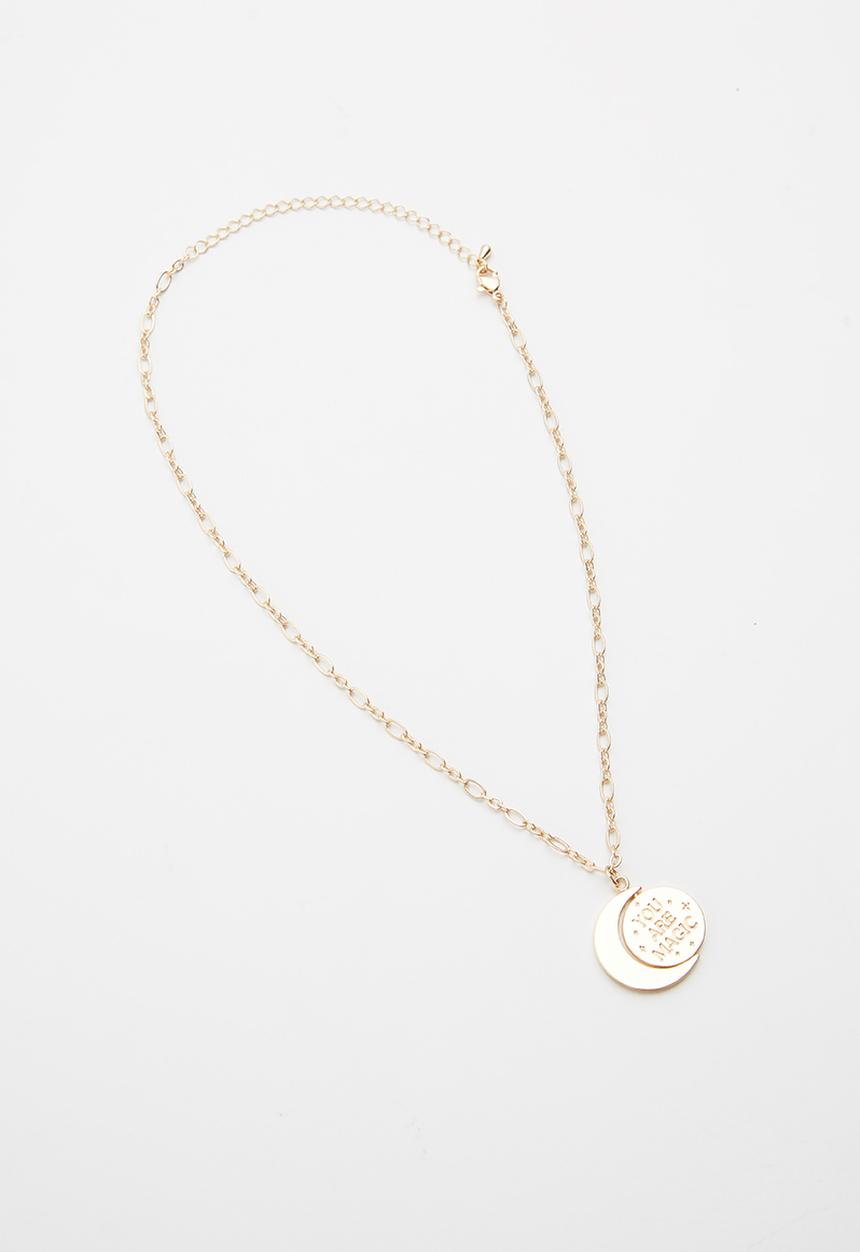 Cotton On - Bead necklace and bracelet set - gold