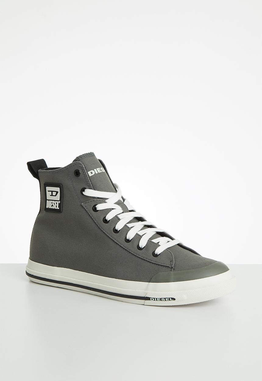 Diesel  - S-astico mid cut sneakers - gunmetal