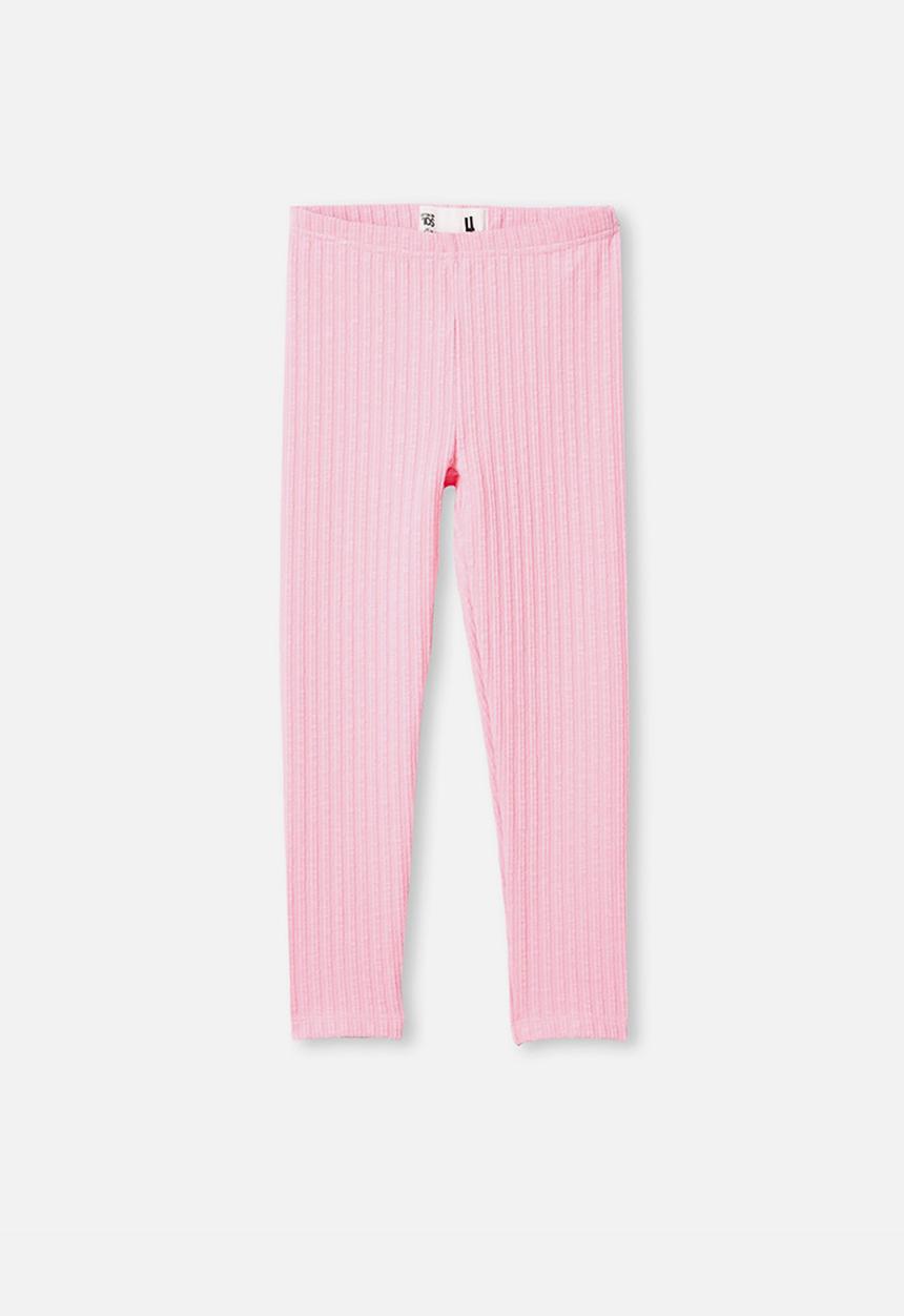 Cotton On - Huggie tights  - cali pink/textured rib