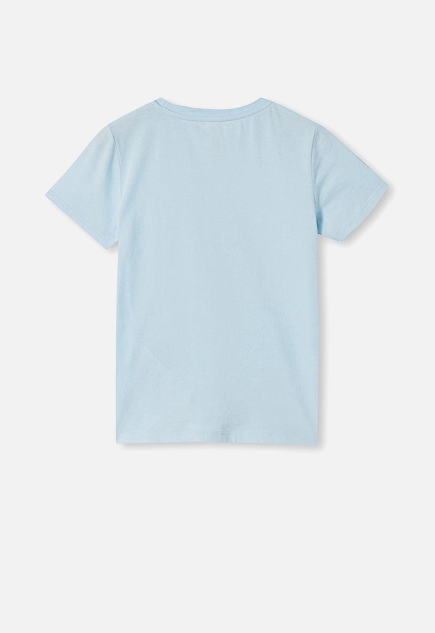 Cotton On - Stevie short sleeve embellished tee - frosty blue/ sequin crown