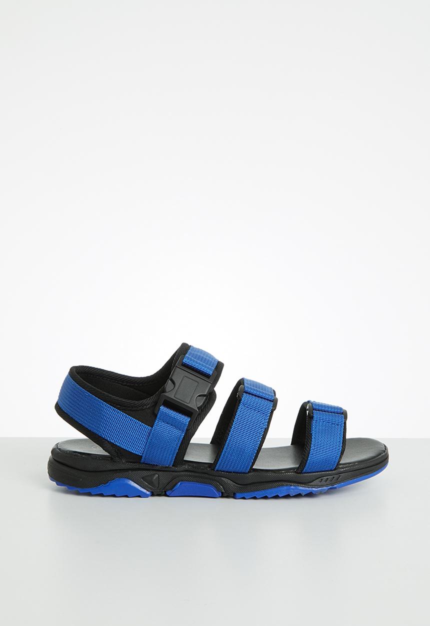 Pop Candy - Boys wjk sandal - black & Blue 