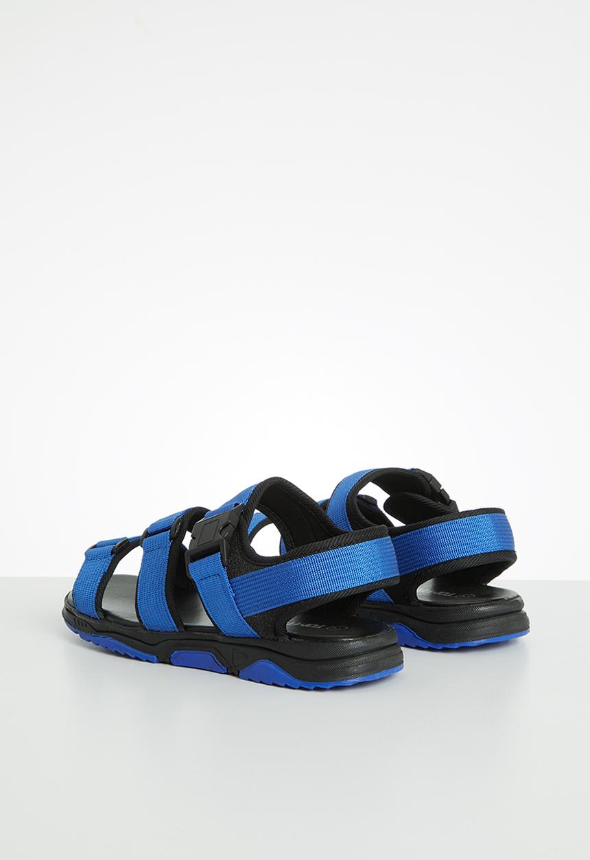 Pop Candy - Boys wjk sandal - black & Blue 