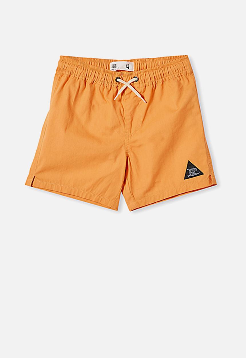 Cotton On - Volly short - dark melon/dino badge
