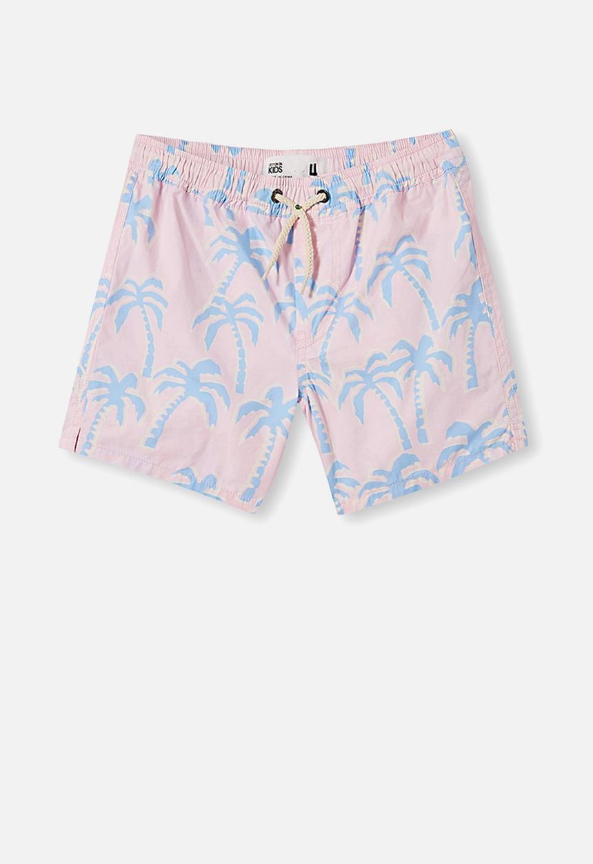 Cotton On - Volly short - wild palms/pink quartz