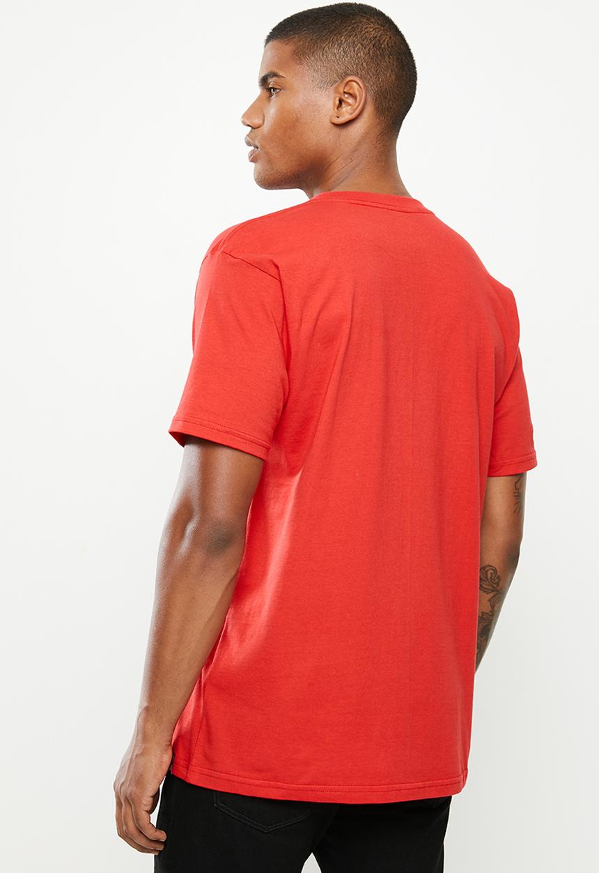 DC - Big dc square short sleeve tee - red