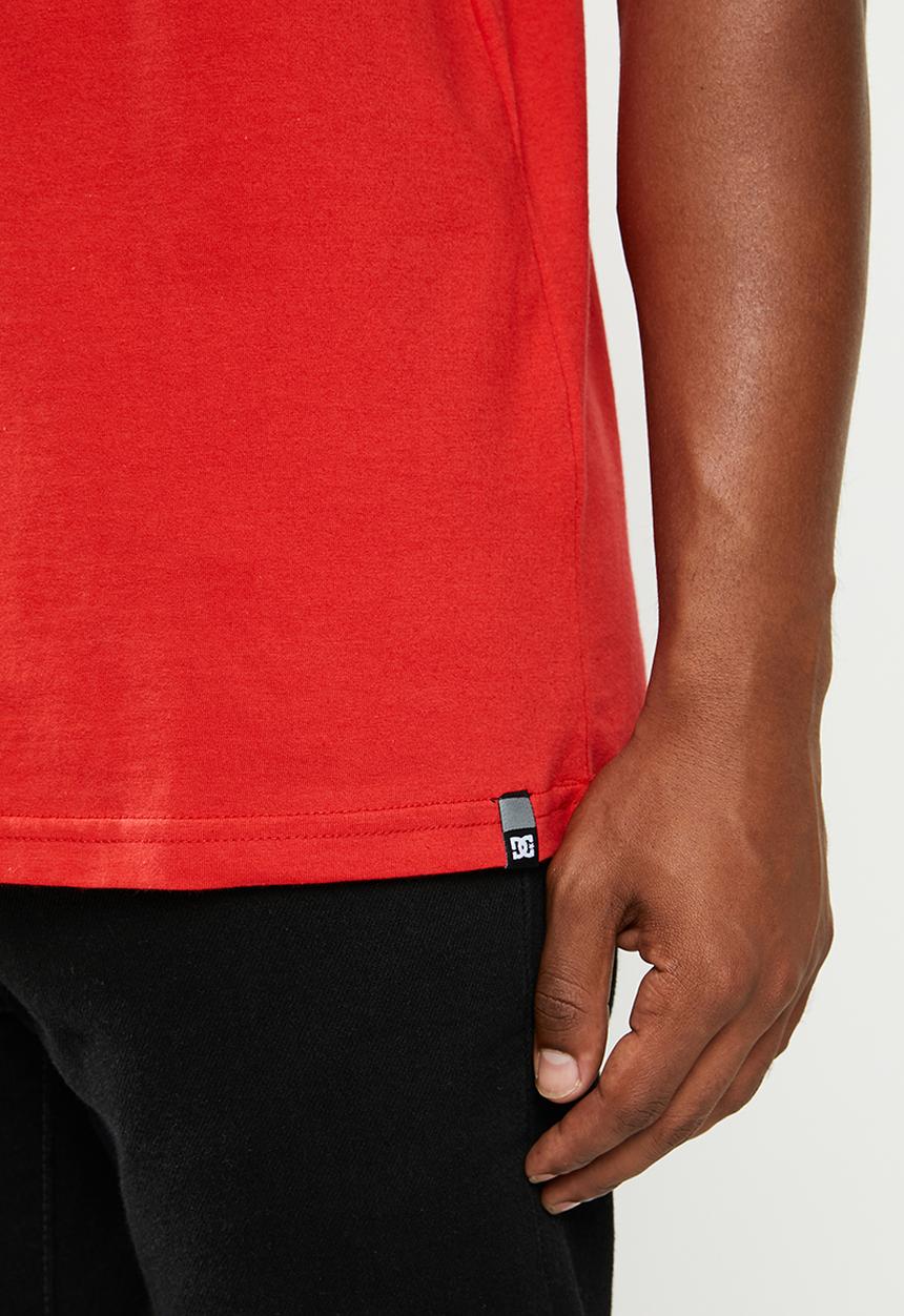 DC - Big dc square short sleeve tee - red